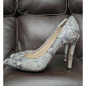 Vince Camuto KAIN Snakeskin Print High Heels Shoes Women's Size 8.5